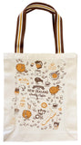 NZ Kiwi Coffee Gusset Cotton Tote Bag