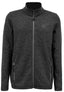 Men's Charcoal Fleece Jacket - Silver Fern