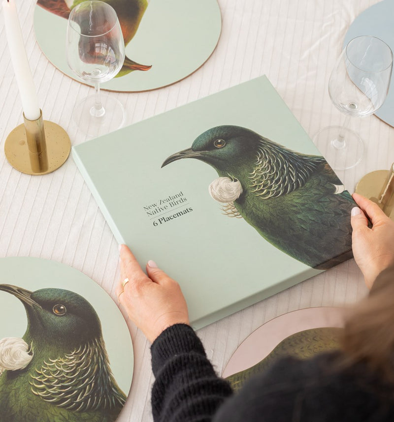 NZ Native Birds Placemats Set of 6