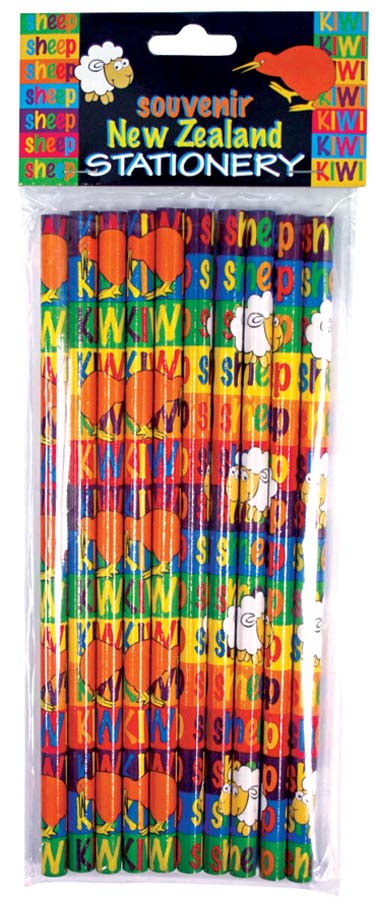 10 Pack Pencils - Kiwi and Sheep