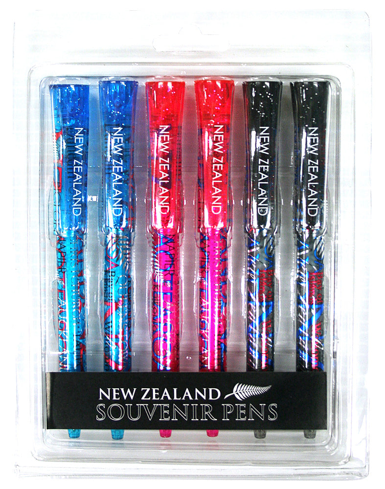 6 Pack NZ Pen Set