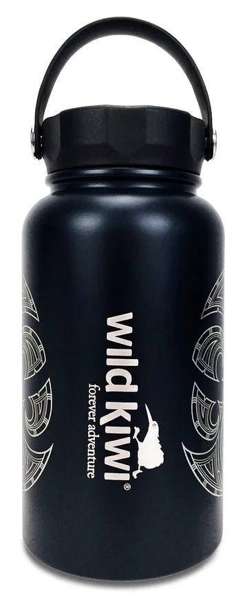 Maori Tattoo Design Drink Bottle With Handle 750mls