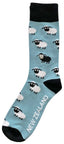 Unisex Bamboo Socks - Sheep - Dusty Blue