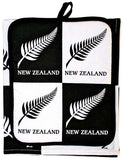 2 Pack Pot Mitt and Tea Towel - Fern