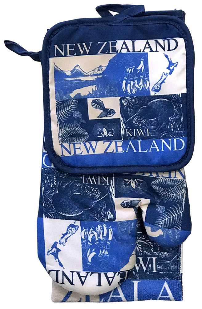 3 Pack Kitchen Set - Scenic Blue