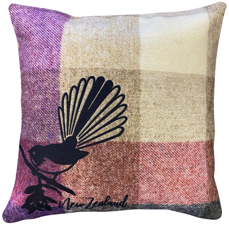 Cushion Cover - Silhouette Tui Fantail