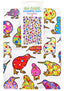 NZ Coloured Kiwis Tea Towel