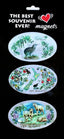 3 Pack Foil Vintage NZ Magnets