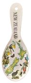 Bamboo Spoon Rest - NZ Map