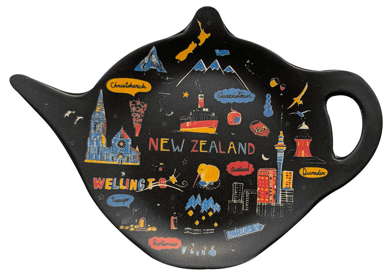 Bamboo Tea Bag Holder - Sketch Black