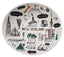 Bamboo Small Oval Dish - Sketch White