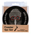 NZ Beanie Kiwi Circle Coaster Set - 4 Pack