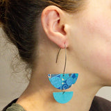 Tribal Earth Hook & Stud Earrings 2 Set - Koru #3