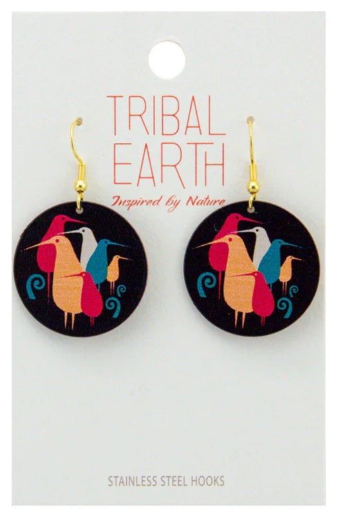Tribal Earth Earrings Set - Flock of Kiwi