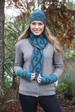 Lothlorian Possum & Merino Aroha Unisex Beanie and/or Scarf - Teal/Charcoal