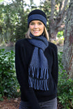 Lothlorian Possum & Merino Unisex Beanie and/or Scarf Morse - Light Blue