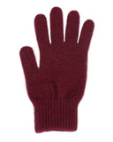Lothlorian Possum & Merino Unisex Gloves, Berry