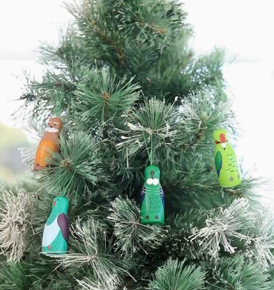 Box of Native Bird Ornaments