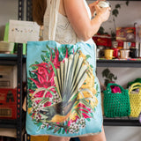 Botanical Fantail Shopping Bag