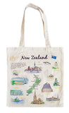 NZ Towns Cotton Tote Bag