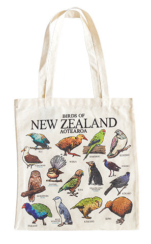 Birds Of NZ Cotton Tote Bag