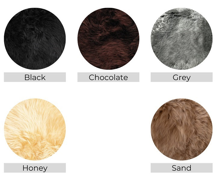 Sheepskin Rug, size 1.5 - 6 Colour option - NZ Made