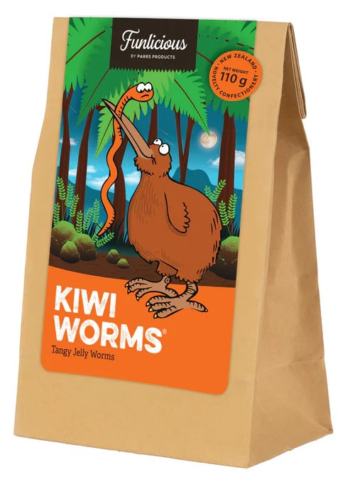 Kiwi Worms Sweets 110g