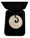 Koru Bone Carving - Carved by Peter Mitchell, NZ - #019