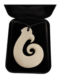 Koru Bone Carving - Carved by Peter Mitchell, NZ - #022