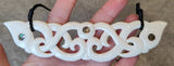 Double Manaia Breast Plate Bone Carving Pendant #09
