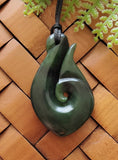 NZ Greenstone Hook Carving #45