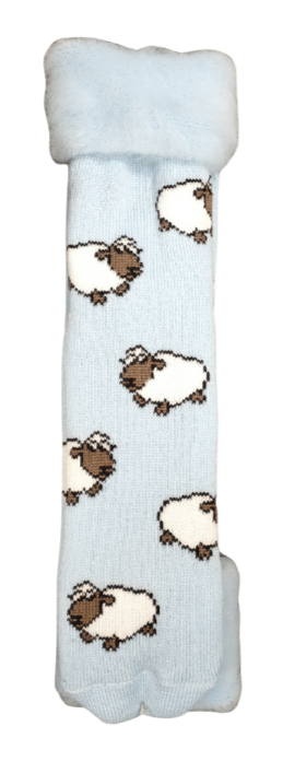 Sheep Comfort Bedsocks - Baby Blue