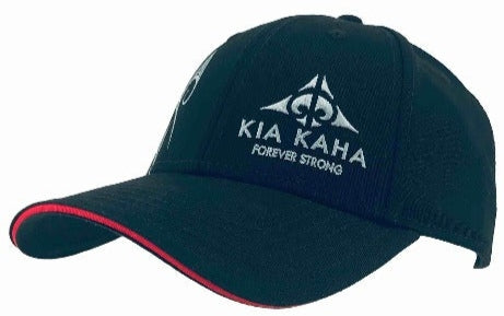 Adults Kia Kaha Maori Designed Cap - Black