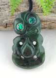 NZ Greenstone Tiki Carving - 50mm #37