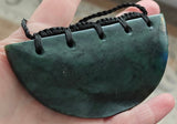 NZ Greenstone Breast Plate Pendant #15B