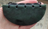 NZ Greenstone Breast Plate Pendant #15B