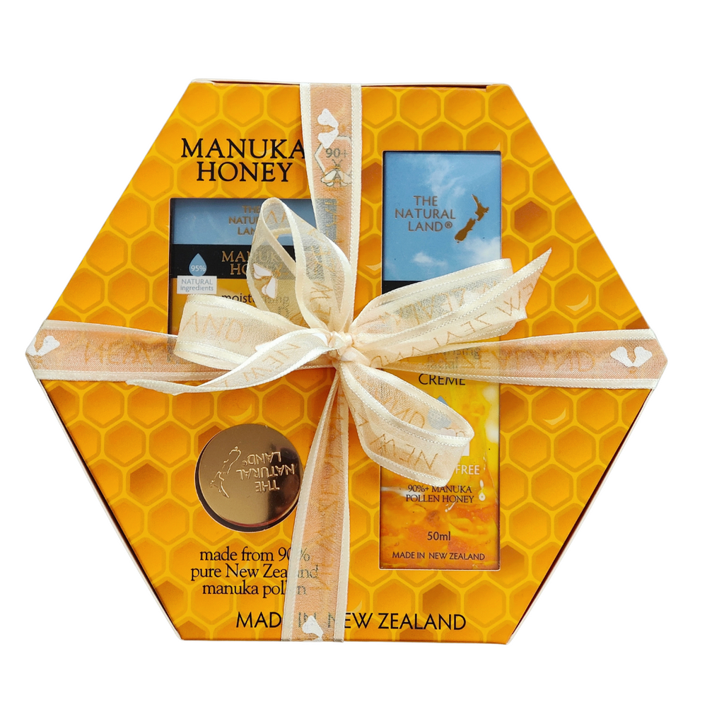 Manuka Honey 3pc Hexagon Gift Box