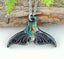 Paua Whale Tail Design Necklace #01