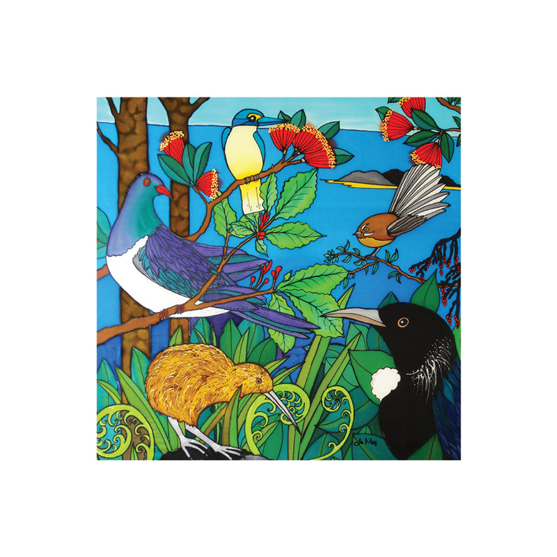 3D NZ Birds Ceramic Tile Wall Hanging