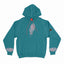 Women's Maori Feather Hoodie - Kia Kaha - Teal