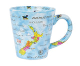 Blue NZ Map Coffee Mug - #85