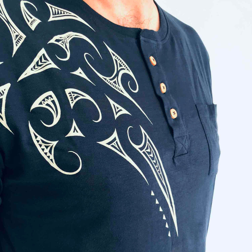 Men's Maori Grandpa T Shirt - Kia Kaha