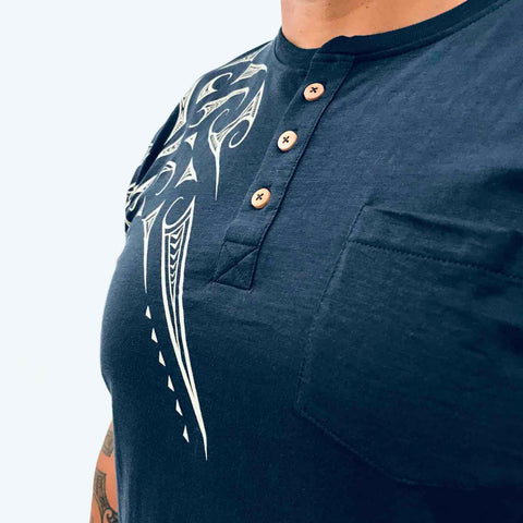 Men's Maori Grandpa T Shirt - Kia Kaha