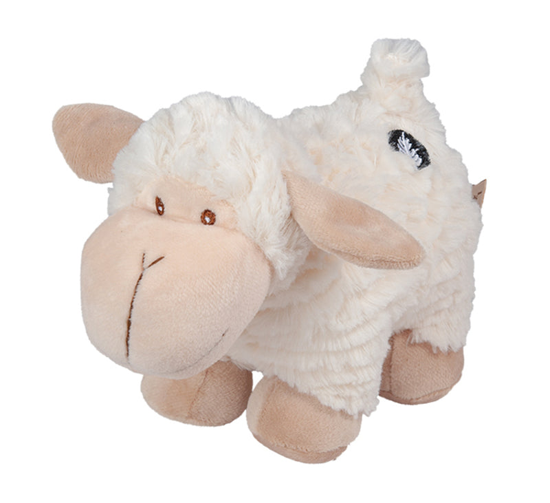 Happy Sheep With Embroidered Fern Soft Toy