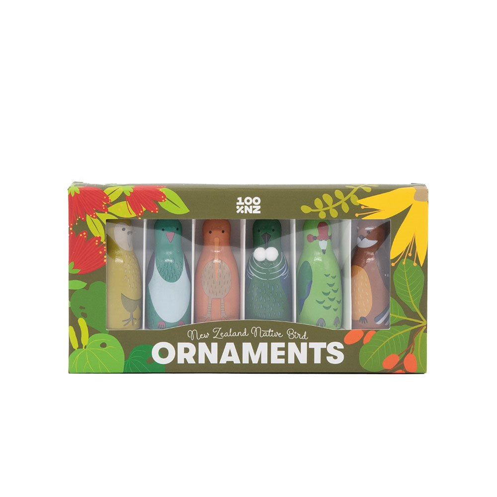 Box of Native Bird Ornaments