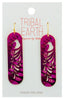 Tribal Earth Earrings Set - Kiwi Feathers