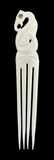 Heru Manaia Bone Carving - Comb Hair Piece 17cm #6