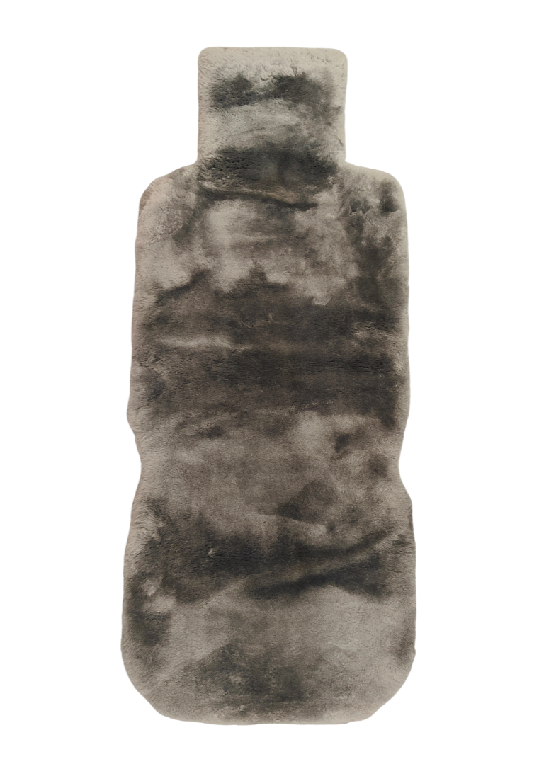 Sheepskin Car Seat Cover Single - Short Wool - Slate