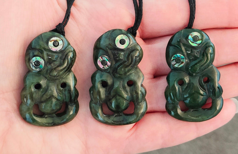 NZ Greenstone Tiki Carving - 43mm #38A