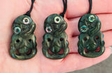 NZ Greenstone Tiki Carving - 43mm #38A